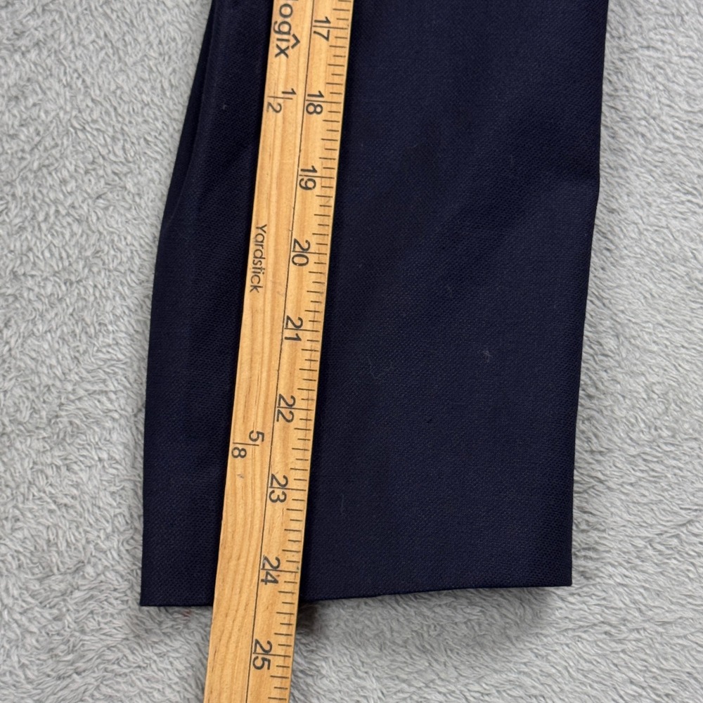 NWT Talbots Women's Navy Blue Cotton Linen Blend Single Button Blazer Size 10 - Picture 11 of 13